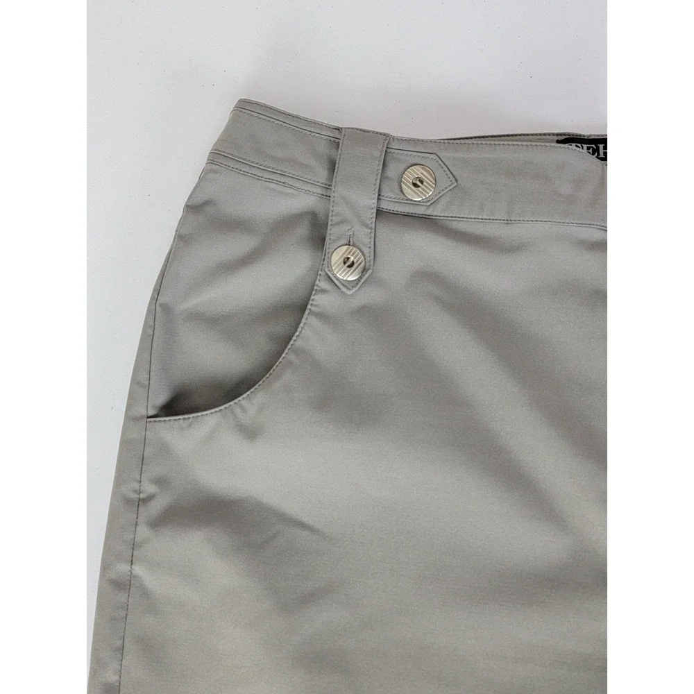 Tehama Carbon Tech Performance Shorts Women's 10 Gray Outdoor Golf Hiking